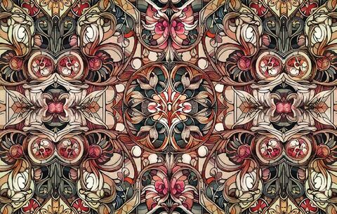 Ornate symmetrical pattern