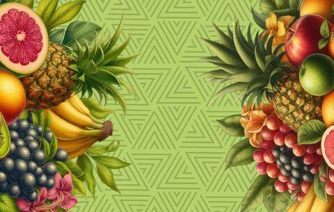 Tropical fruit pattern